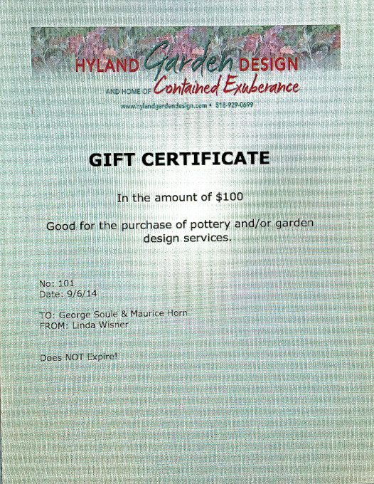 HGD-Gift Certificate